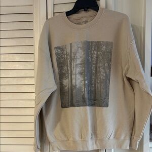 Taylor Swift Folklore Album beige sweatshirt